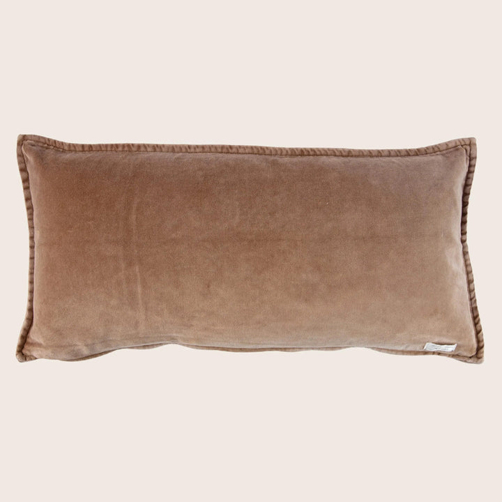 Pip Washed Velvet Smoke Pillow