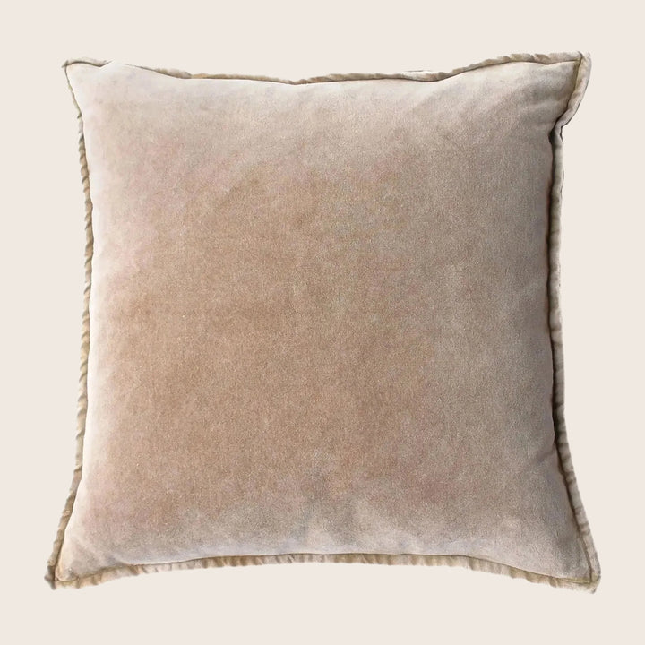 Pip Washed Velvet Smoke Pillow