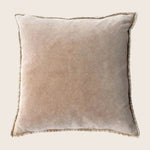 Pip Washed Velvet Smoke Pillow