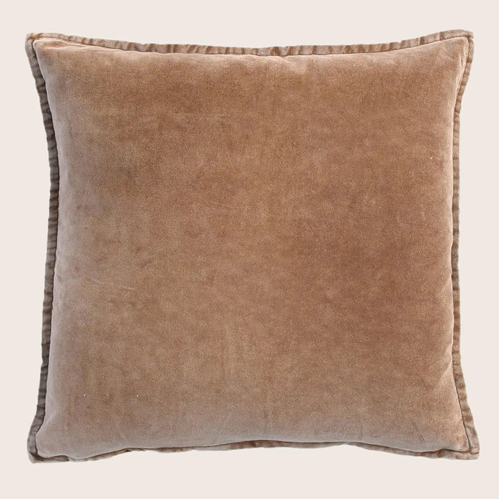 Pip Washed Velvet Wood Pillow