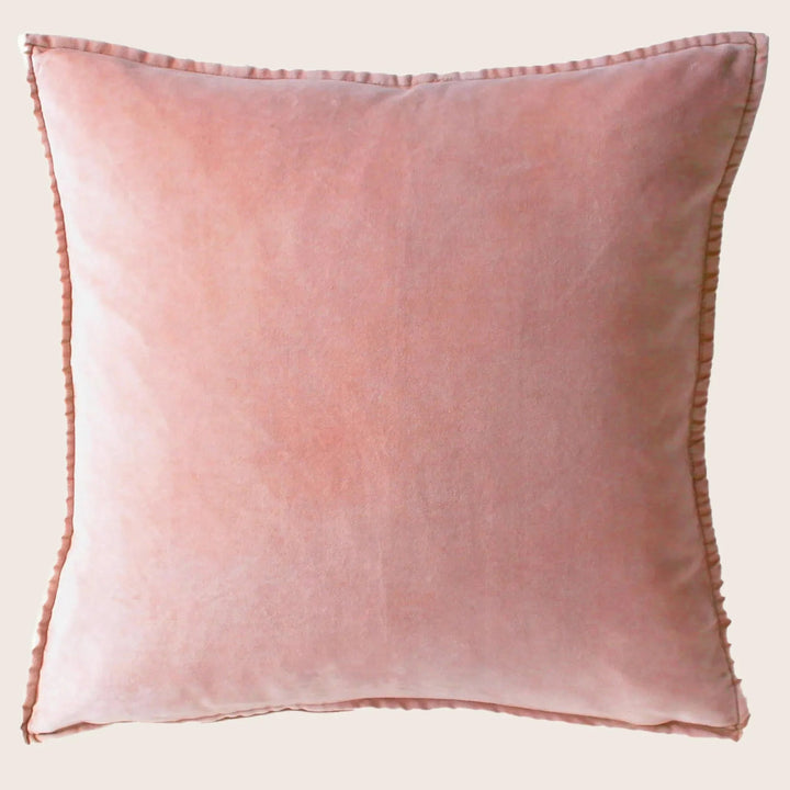 Pip Washed Velvet Flamingo Pillow