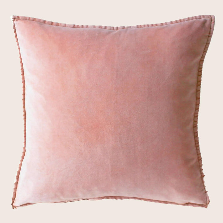 Pip Washed Velvet Flamingo Pillow