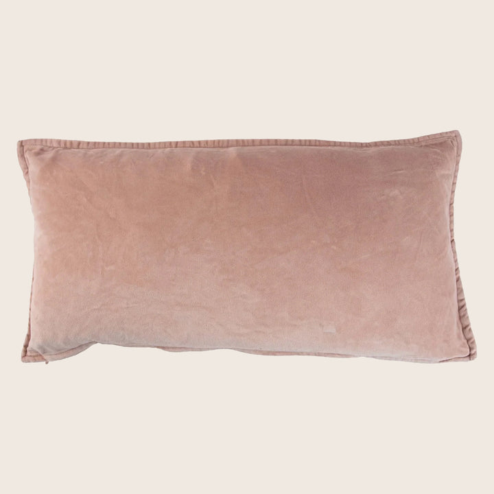 Pip Washed Velvet Blush Pillow