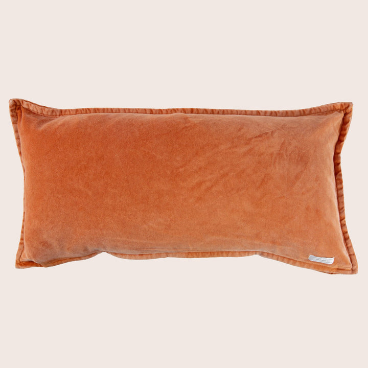 Pip Washed Velvet Ginger Pillow