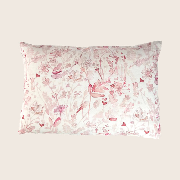 Ghost Print Linen Pillow
