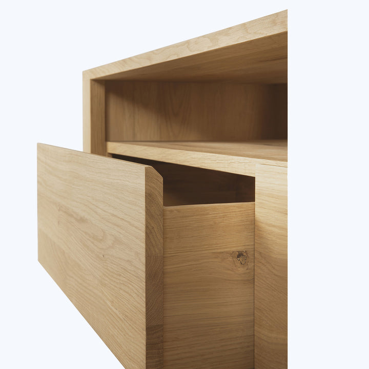 Oak Shadow Media Cabinet