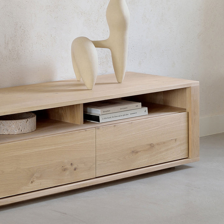 Oak Shadow Media Cabinet