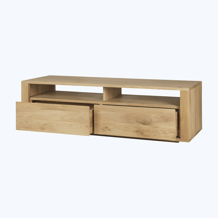 Oak Shadow Media Cabinet