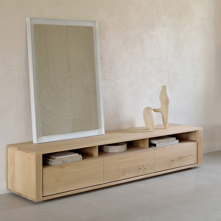 Oak Shadow Media Cabinet