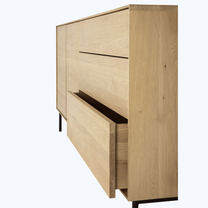 Modern minimalist wooden sideboard with clean lines and natural design.