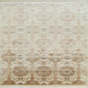 Brown Contemporary Silk Rug - 10' x 14'