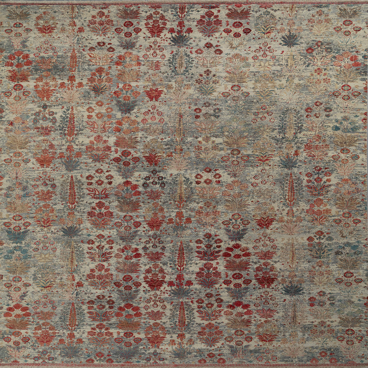 Multicolored Traditional Wool Rug - 9' x 12'