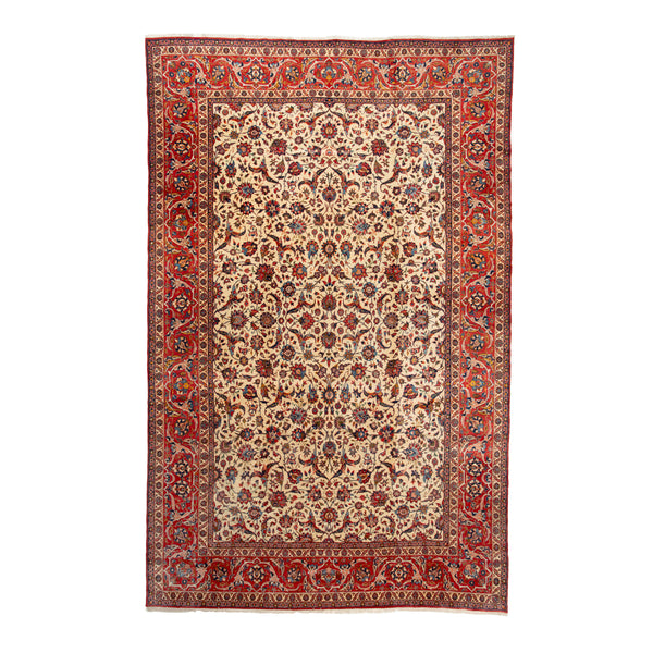 Red Vintage Traditional Wool Persian Rug - 12' x 18'8"