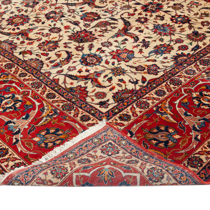 Red Vintage Traditional Wool Persian Rug - 12' x 18'8"