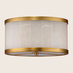 Upsala Alabaster Flush Mount