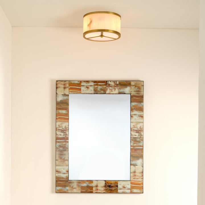 Upsala Alabaster Flush Mount