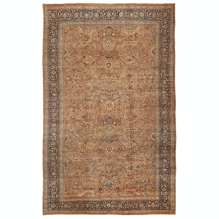 Brown Antique Persian Khorassan Rug - 14'4" x 22'11"