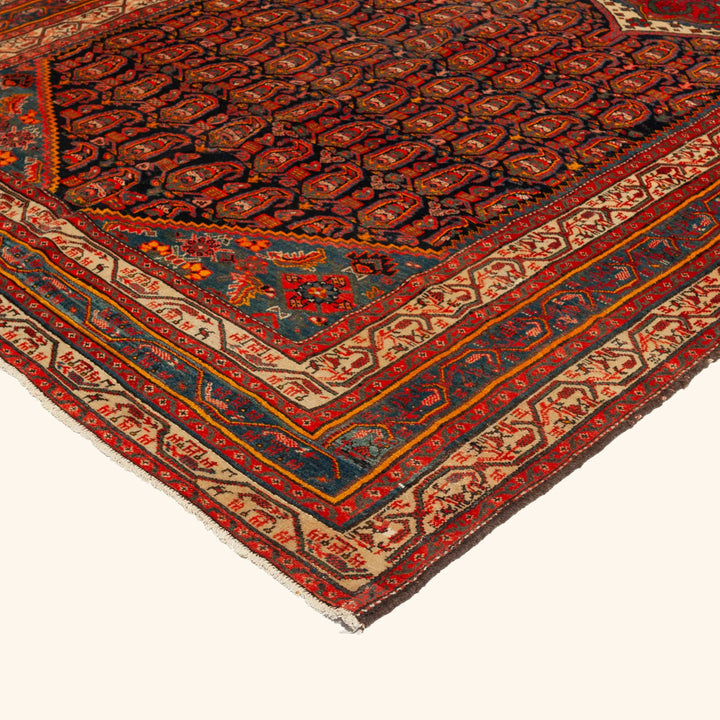 Red Antique Wool Persian Rug - 7'3" x 20'