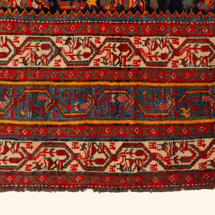 Red Antique Wool Persian Rug - 7'3" x 20'