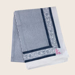 Indigo Stripes Flat Sheet