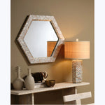 Academy Mother of Pearl Hexagon Wall Mirror