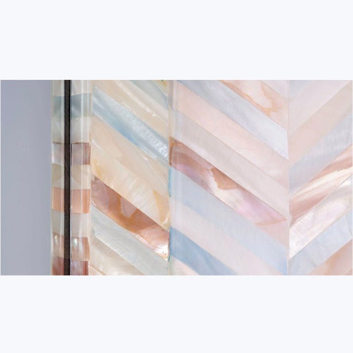 Academy Mother of Pearl Hexagon Wall Mirror