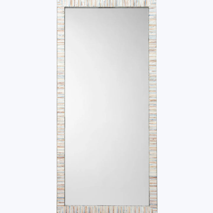 Heron Mother of Pearl Rectangle Floor Mirror