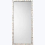 Heron Mother of Pearl Rectangle Floor Mirror