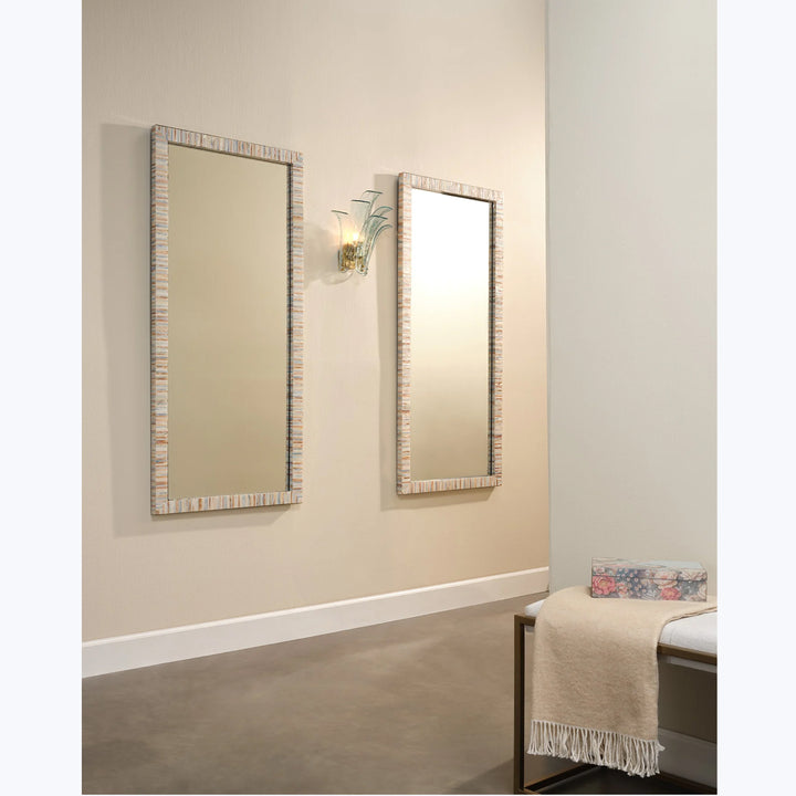 Heron Mother of Pearl Rectangle Floor Mirror