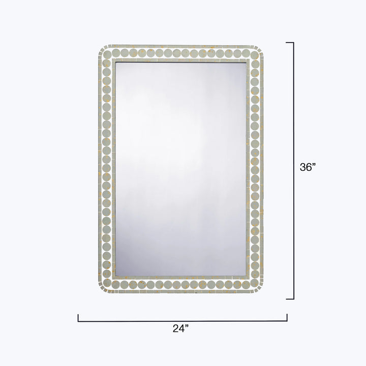 Penny Wood Rectangle Wall Mirror