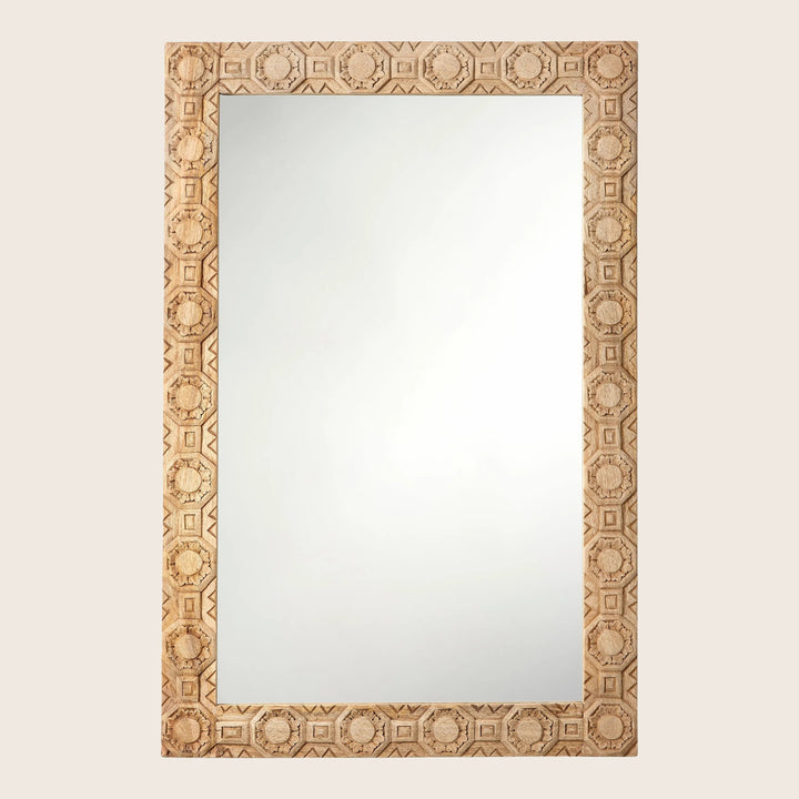 Relief Carved Rectangle Mirror