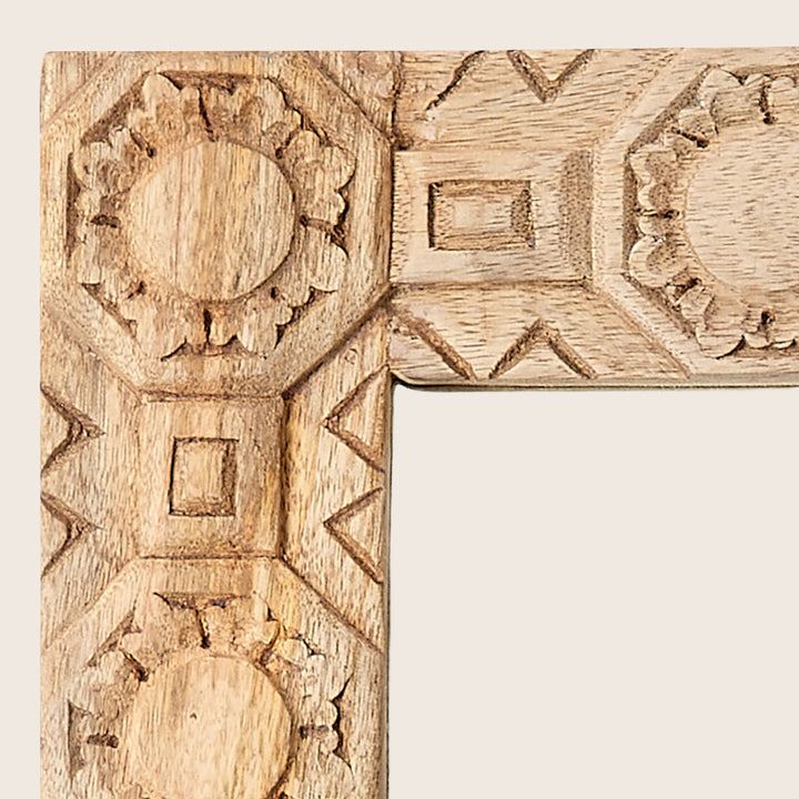 Relief Carved Rectangle Mirror
