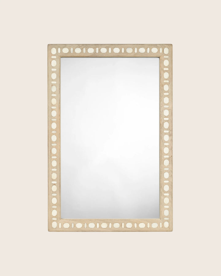 Sama Wood & Bone Inlay Mirror