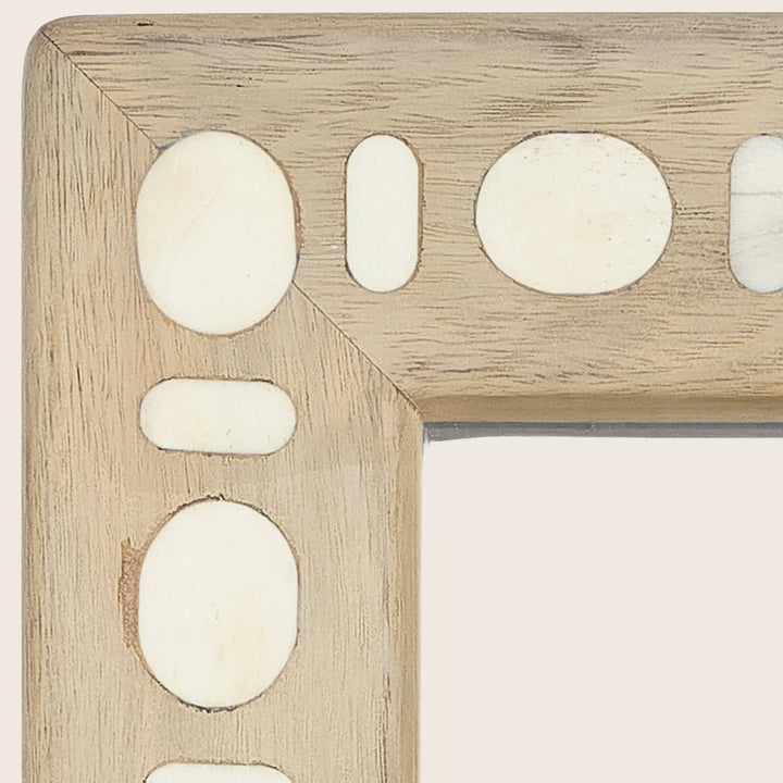 Sama Wood & Bone Inlay Mirror