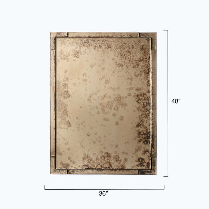 Versailles Antiqued Rectangle Wall Mirror