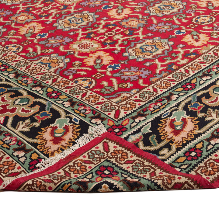 Red Flatweave Wool Rug - 16'1" x 25'2"