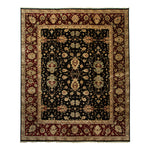 Black Traditional Wool Rug - 13'4" x 16'6"