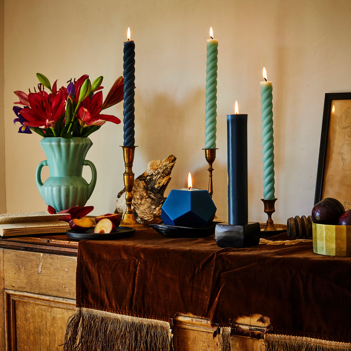 Ropes Taper Candles, Set of 2