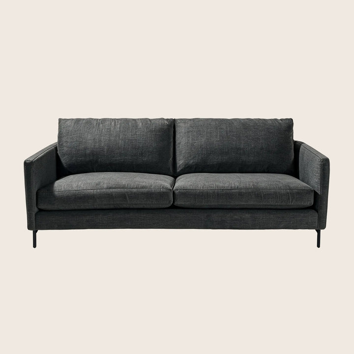 Hannah Two-Seat Sofa, Black Leg