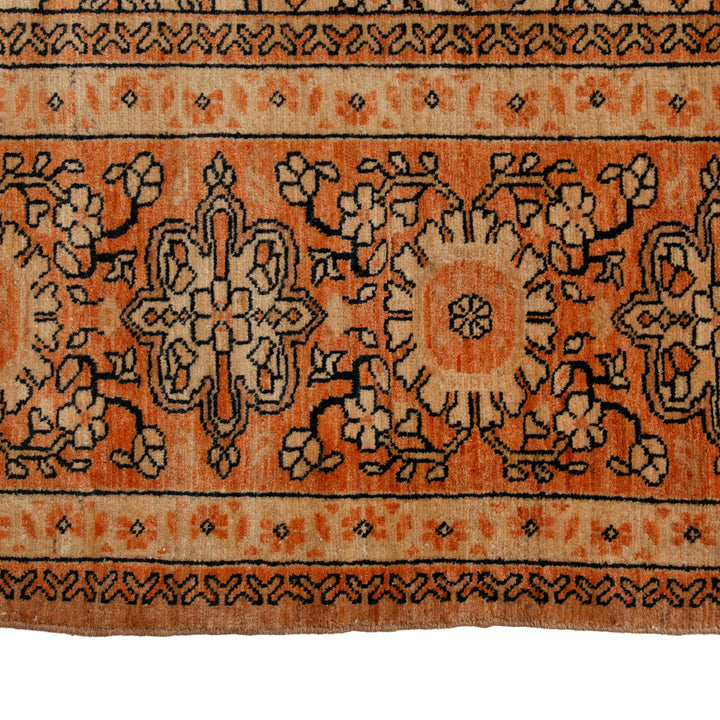 Orange Vintage Traditional Persian Rug - 13'1" x 17'4"