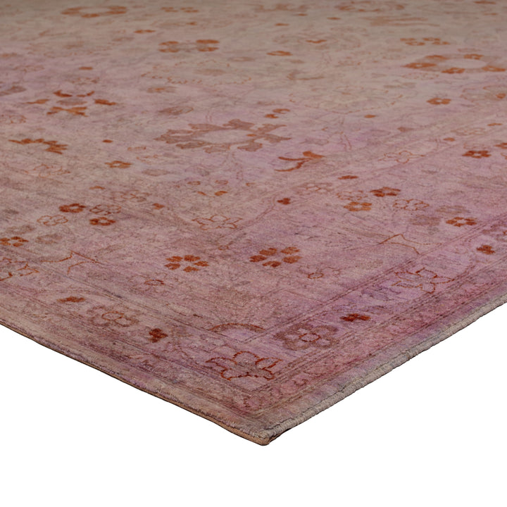 Pink Overdyed Wool Rug - 11'9" x 18'4"