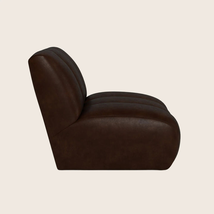 Grove Street Leather Armless Chair