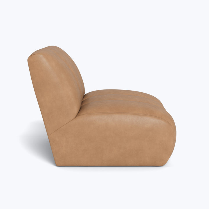 Grove Street Leather Armless Chair