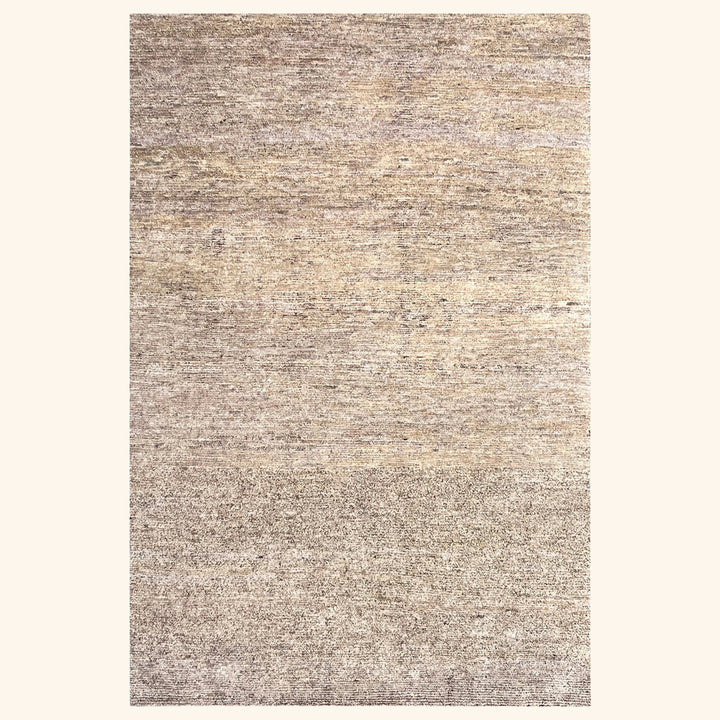Textured Wool Silk Blend Rug