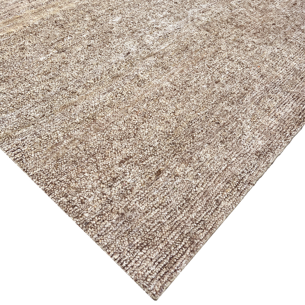 Textured Wool Silk Blend Rug - 6' x 9'