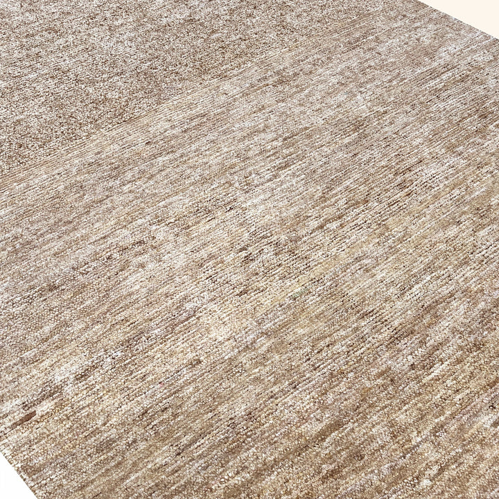 Textured Wool Silk Blend Rug