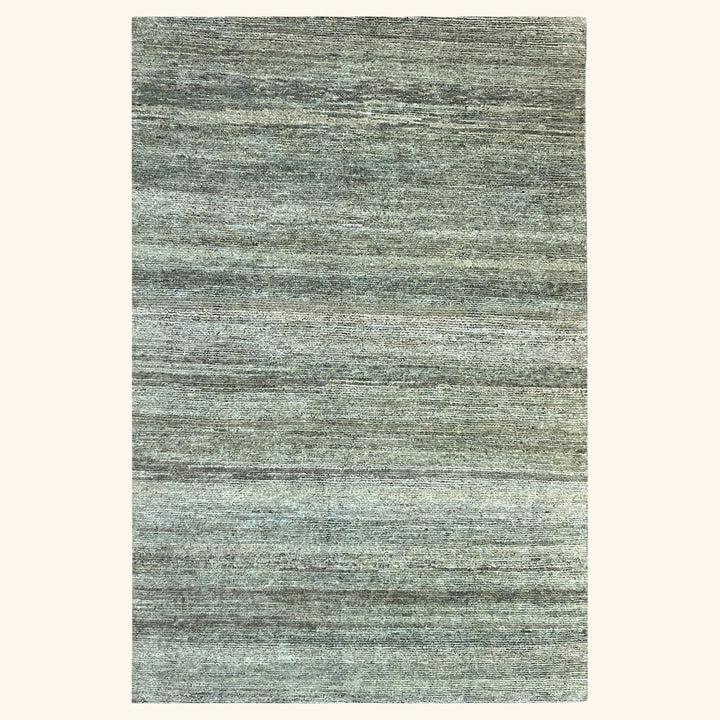 Textured Wool Silk Blend Rug