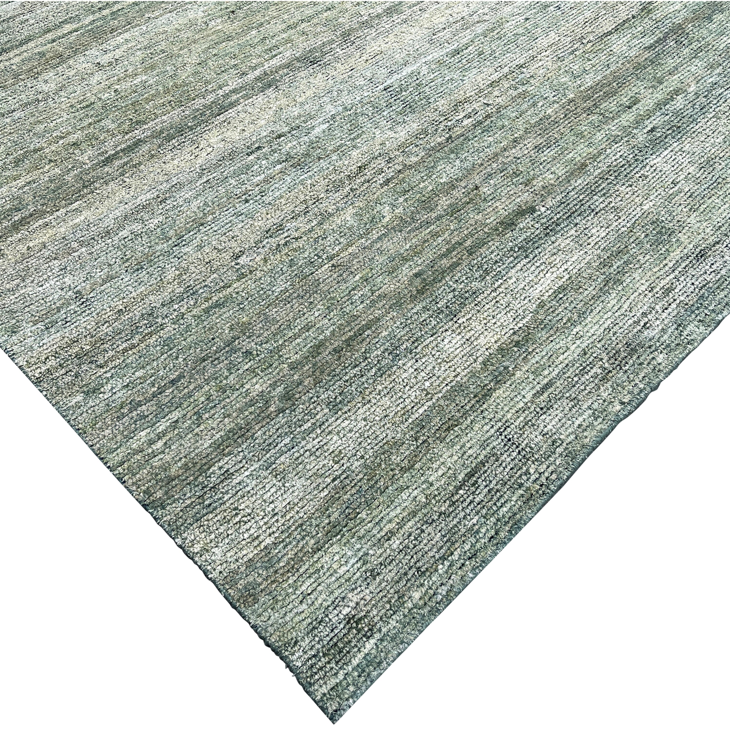 Textured Wool Silk Blend Rug - 6' x 9'