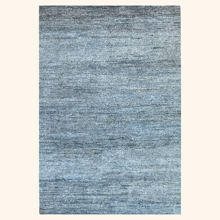 Textured Wool Silk Blend Rug