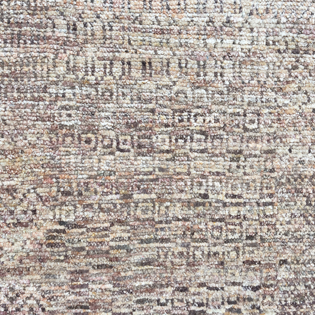 Beige Contemporary Wool Silk Blend Rug - 9'3" x 12'5"